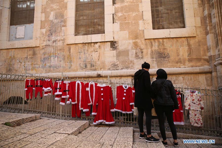 MIDEAST-JERUSALEM-OLD CITY-CHRISTMAS