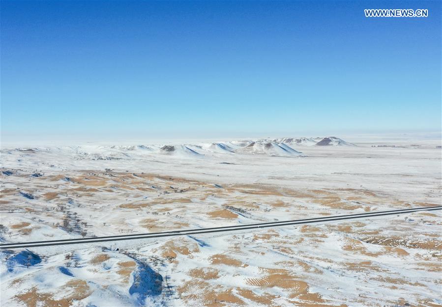 CHINA-INNER MONGOLIA-XILINHOT-GRASSLAND-WINTER SCENERY (CN)