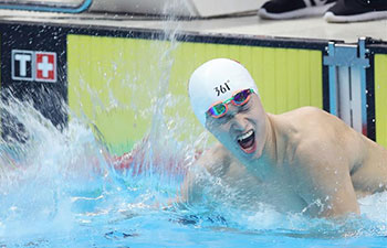 Sun Yang wins 400m freestyle at Asian Games