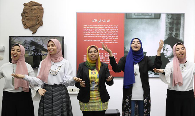 Egyptian university holds first overseas Chinese Lao She exhibition