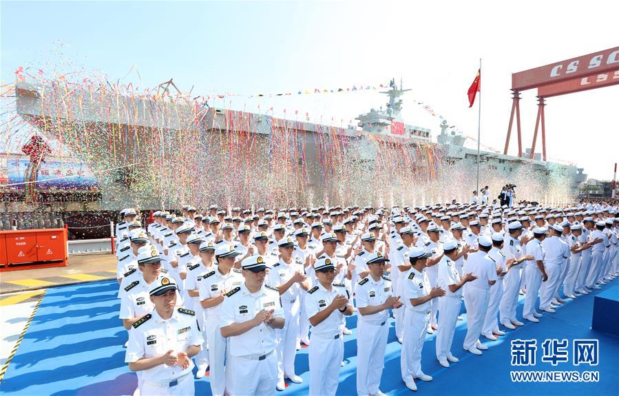 (圖文互動(dòng))我國(guó)兩棲攻擊艦首艦下水