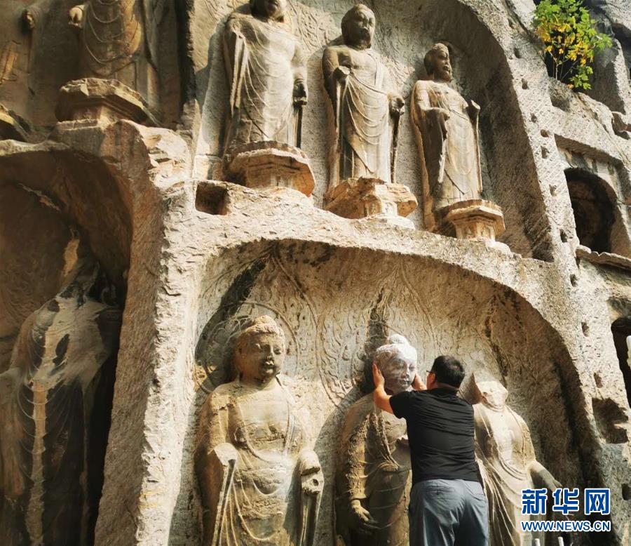 （圖文互動(dòng)）（4）合體了，龍門(mén)石窟流散佛首首次實(shí)現(xiàn)“數(shù)字復(fù)位”