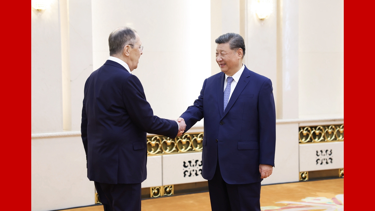 習(xí)近平會(huì)見(jiàn)俄羅斯外長(zhǎng)拉夫羅夫