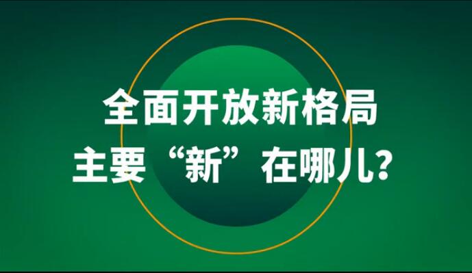 全面開放新格局主要“新”在哪兒？