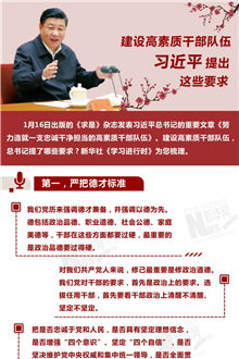 建設(shè)高素質(zhì)干部隊(duì)伍，習(xí)近平提出這些要求