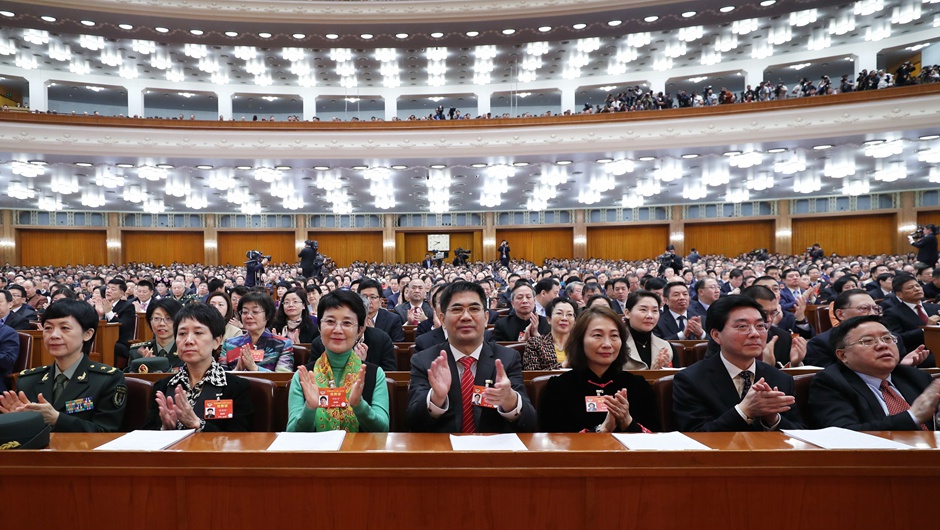 全國政協(xié)十三屆二次會(huì)議閉幕會(huì)現(xiàn)場(chǎng)