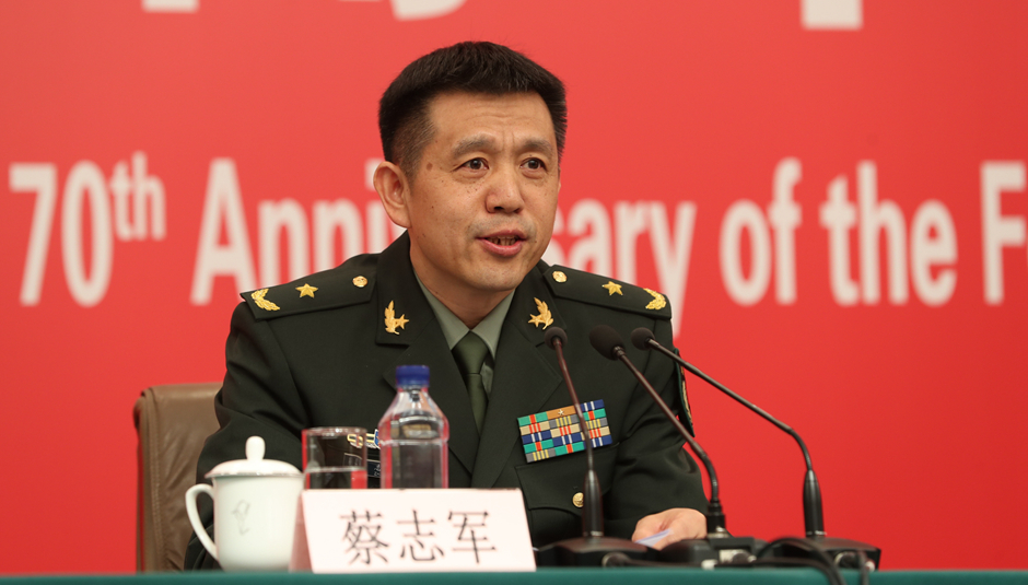 閱兵領(lǐng)導(dǎo)小組辦公室副主任、中央軍委聯(lián)合參謀部作戰(zhàn)局副局長蔡志軍