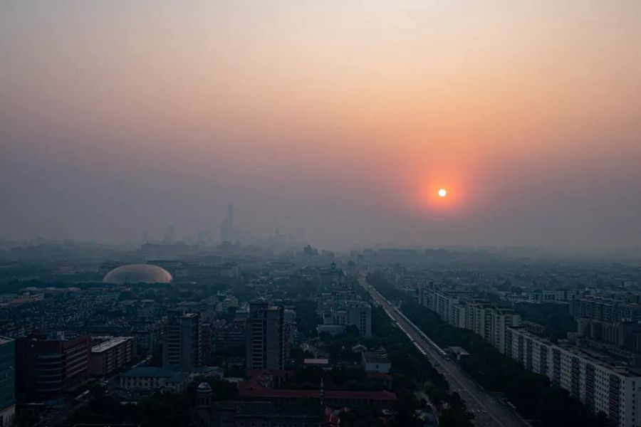 這就是今天早上的北京！