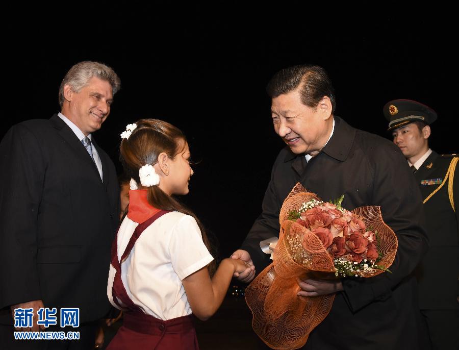 當(dāng)?shù)貢r(shí)間7月21日晚9時(shí)許，國(guó)家主席習(xí)近平乘坐的專機(jī)抵達(dá)哈瓦那何塞·馬蒂國(guó)際機(jī)場(chǎng)，開(kāi)始對(duì)古巴進(jìn)行國(guó)事訪問(wèn)。新華社記者李學(xué)仁攝