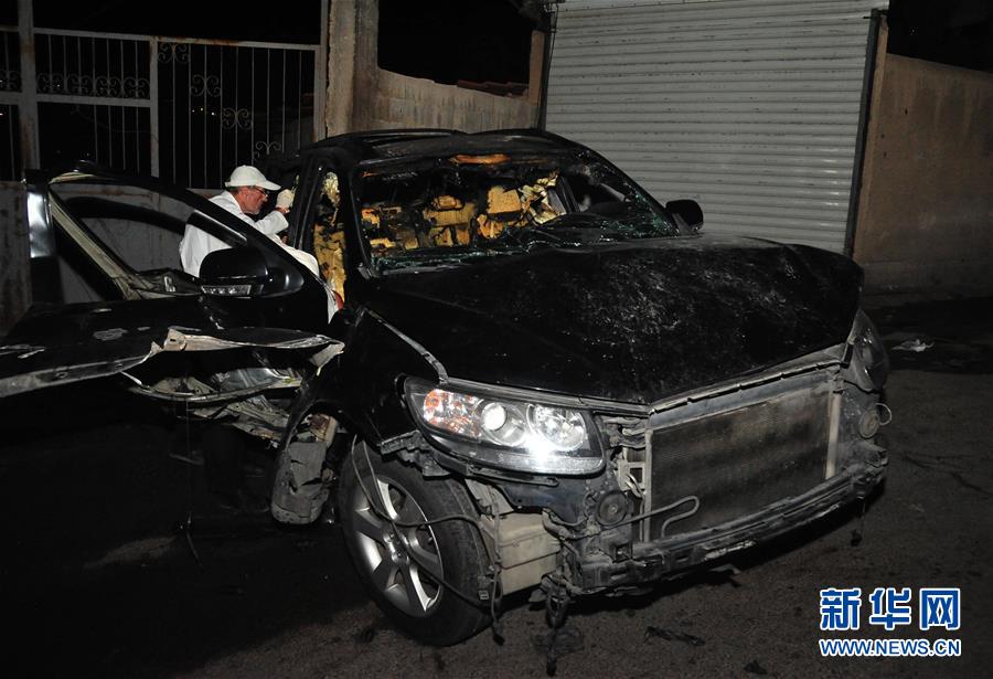 (國際)(1)敘利亞一宗教領(lǐng)袖在汽車爆炸襲擊中身亡